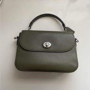 Green Coach Marlie Top Handle Purse